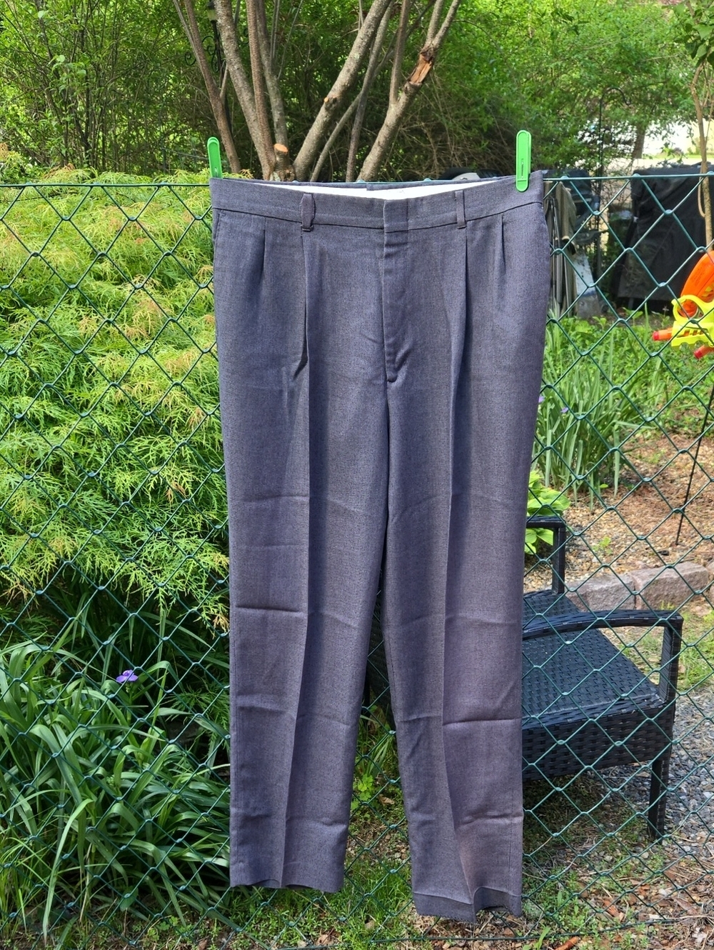 Haggar Men's Pleated Dress Pants - Dark Gray
